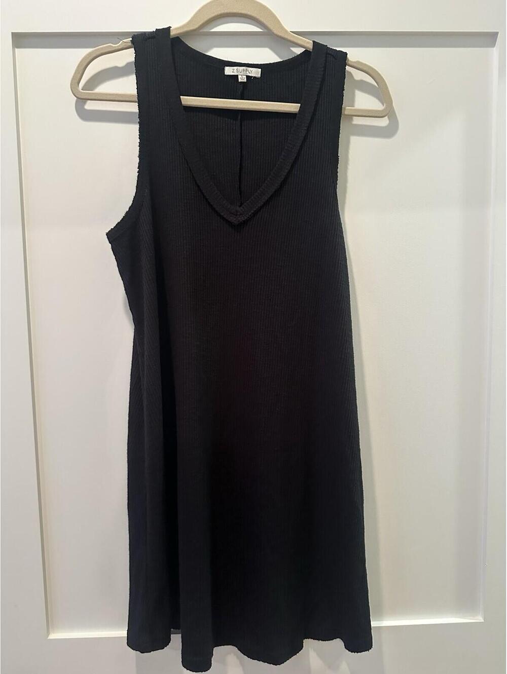 Z Supply Vagabond Ribbed Stretch Pullover Tank Top Shirt Dress Large Minimalist